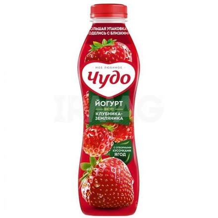 Йогурт Чудо "Клубника-Земл" 1,9% 680гр