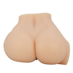 Телесный мастурбатор-полуторс Emilia с вибрацией (Цвет: телесный)