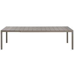 Стол пластиковый раздвижной Rio, 210-280х100 см, коричневый