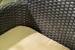 Плетеное кресло AROMA темно-коричневое