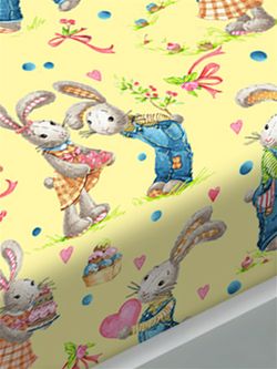 Простынь Сказка "Зайчики" 240х215 см, перкаль
