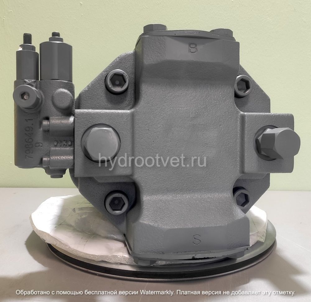 A10VSO100DFLR/31R-VPA12N00 - Насос аксиально-поршневой регулируемый с наклонной шайбой, рабочий объем 100 см3, DFLR = регулятор давления, расхода и мощности (при заказе указывается мощность электродвигателя, в величине крутящего момента), номинальное давление 280 бар