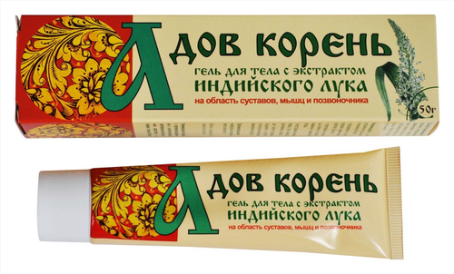 Адов корень гель с экстрактом индийского лука для тела 50 г