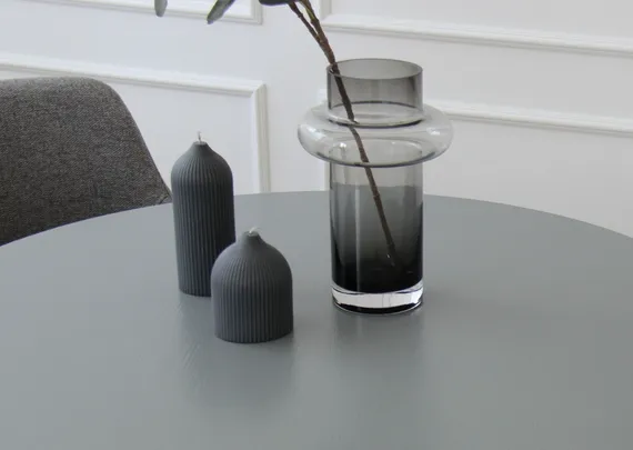 Стол обеденный Type D 120 см основание D 43 см (серый)