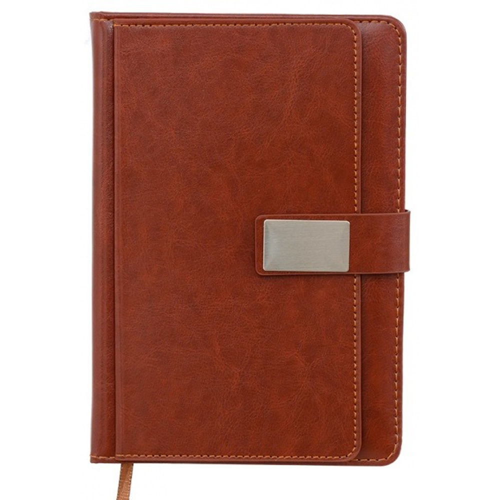 Ежедневник Basir, формат А5, материал-кожезаменитель, коричневый цвет, размер 14,5*21 см