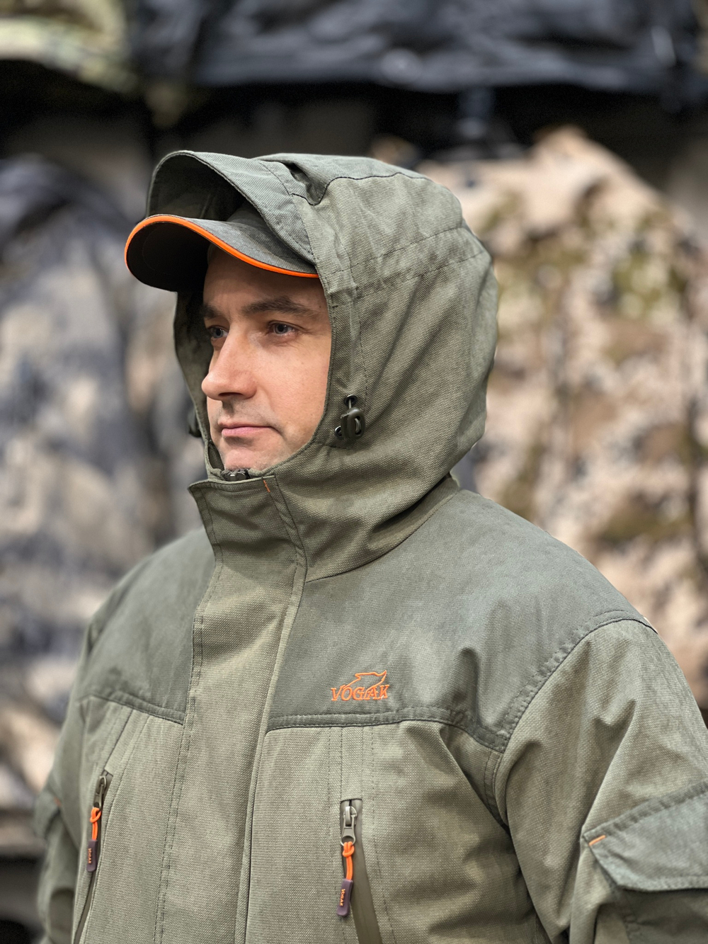 Демисезонный костюм Фаворит Исландия Вожак -10, утеплённый, олива