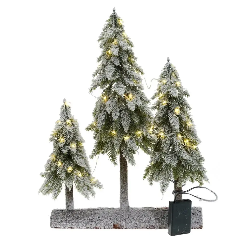 Изделие декоративное с подсветкой "Елки" (3хАА, н/п), L34 W11 H50 см