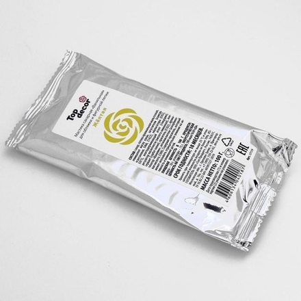 Мастика сахарная ванильная желтая, 100гр