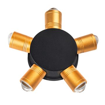 Уличный настенный светодиодный светильник 5W 4000К 380653 чёрный/золото Dito Lightstar