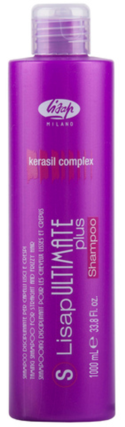 Шампунь с разглаживающим действием для гладких и вьющихся волос Lisap Ultimate Shampoo 1000 мл