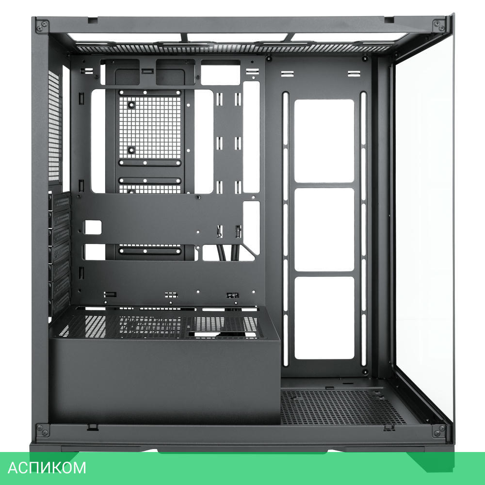 Корпус 1stPlayer Mi8 без БП Black (MI8-BK-3FC7R-1FC7)