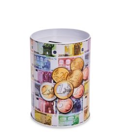 BX-226 Металлическая копилка «Евро» 12см