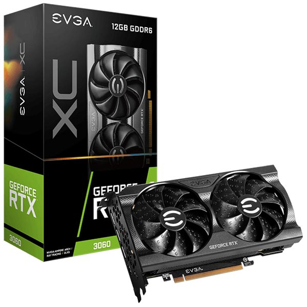 Видеокарта EVGA GeForce RTX 3060 XC GAMING  12G-P5-3657-KR
