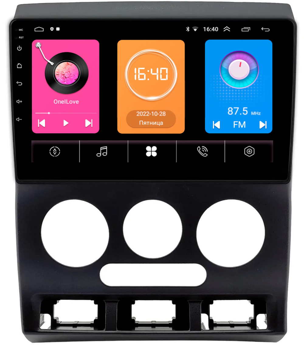 Магнитола для KIA Rio 2002-2005 - OEM GT9-0186 на Android 10, 2ГБ-16ГБ