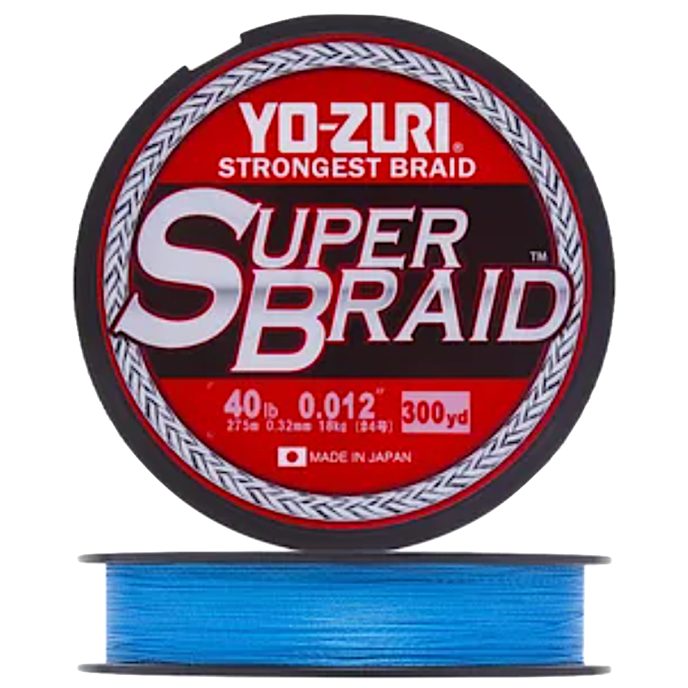 Шнур Yo-Zuri PE Super Braid 275м #2.5 0.23мм 20Lbs 9.0кг Blue