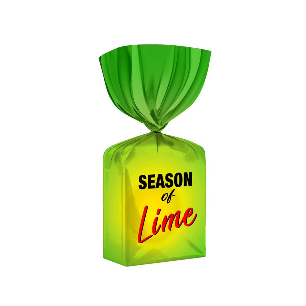 Конфеты шоколадные Season of Lime/квадрат/ со вкусом лайма / TV 1,5 кг