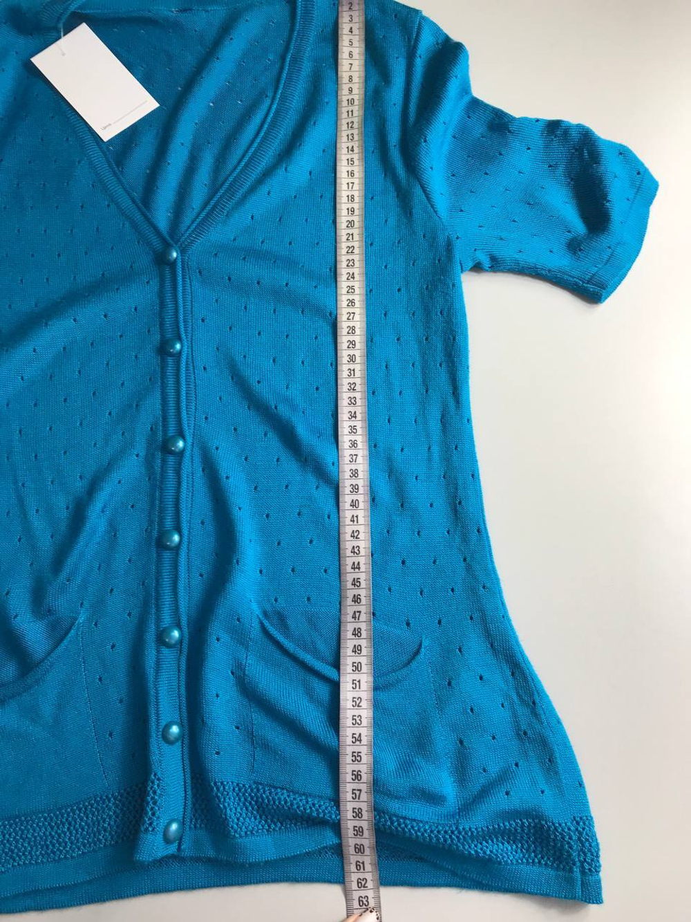 Джемпер с перламутровыми пуговицами, визуально на 44/46 размер