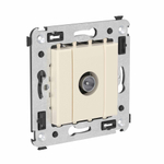 Розетка TV оконечная в стену, "Avanti", "Ванильная дымка"