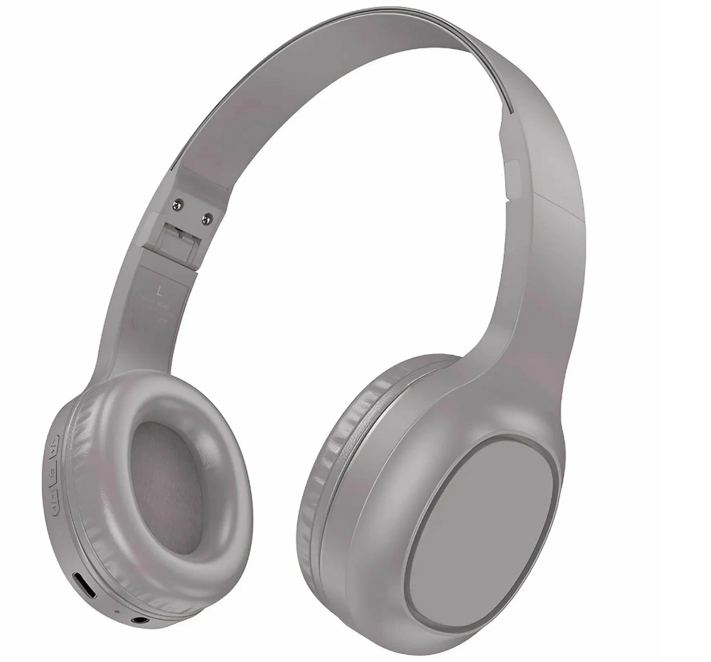 Гарнитура накладная Bluetooth BT5.3 HOCO W46 200mAh серый