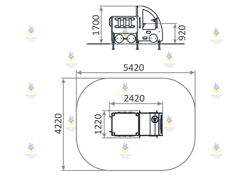 Игровой комплекс «Машинка без горки»