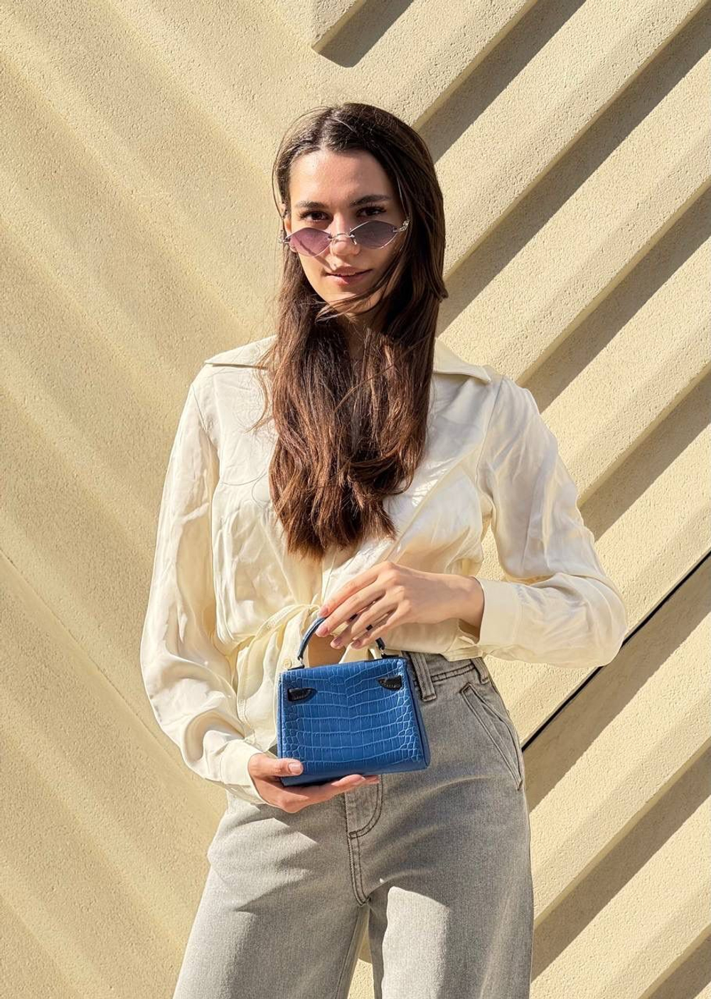 Сумка Hermes из кожи крокодила