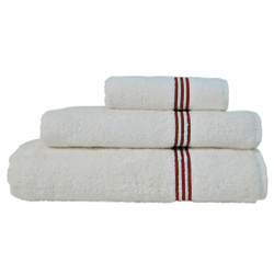Полотенце 50х90 L'appartement Toscana с красными полосками слоновой кости