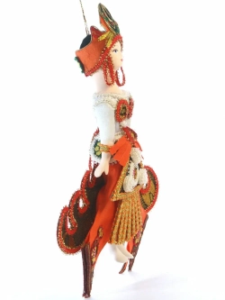 Кукла-подвеска коллекционная Жар-птица по эскизам Л. Бакста