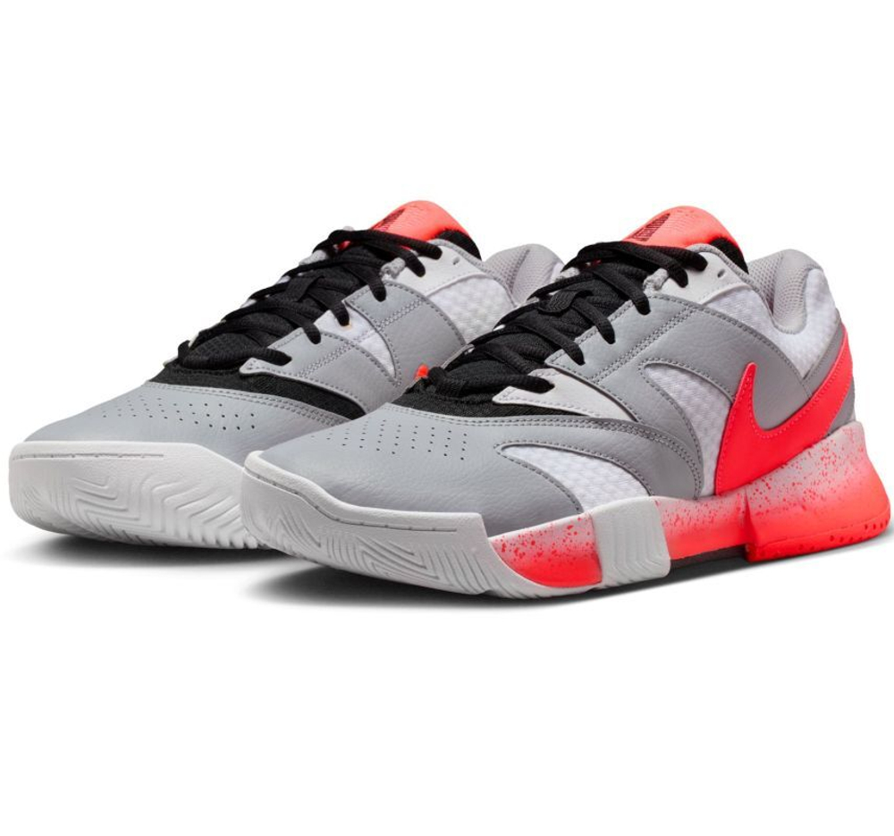 Мужские теннисные кроссовки Nike Court Lite 4 HC Premium - white/hot lava/wolf grey