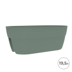 Горшок цветочный EDA 19.5 л, 54,9x29x20,6 см, зеленый