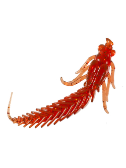 Приманка ZUB-LARVA 100мм(4")-4шт, (цвет 911) машинное масло с блестками