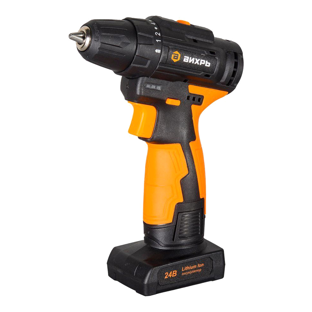 Дрель-шуруповерт аккумуляторная Вихрь ДА-24Л-2К/Б