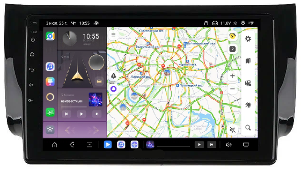 Магнитола для Nissan Sentra/Sylphy B17 2012-2023, Tiida 2015 - Kuberg QLed, Android 13, TS20, CarPlay, SIM-слот