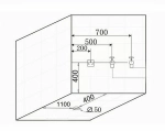 Ванна акриловая Gemy Glass Panel G9046 B 161х96 белая с гидромассажем