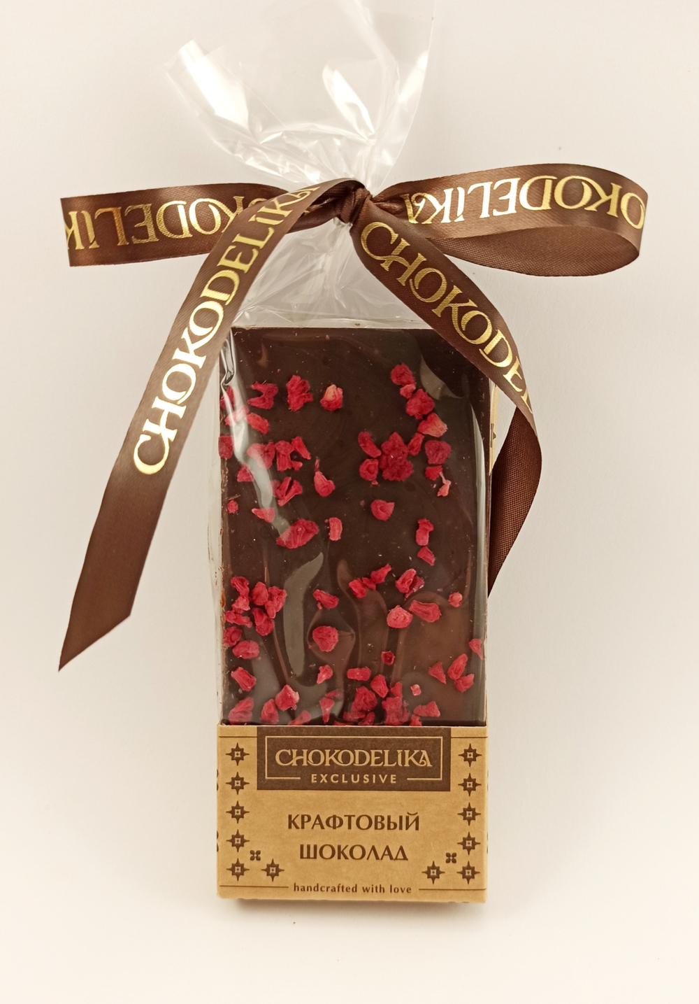 Шоколад горький "SUGAR FREE с малиной"