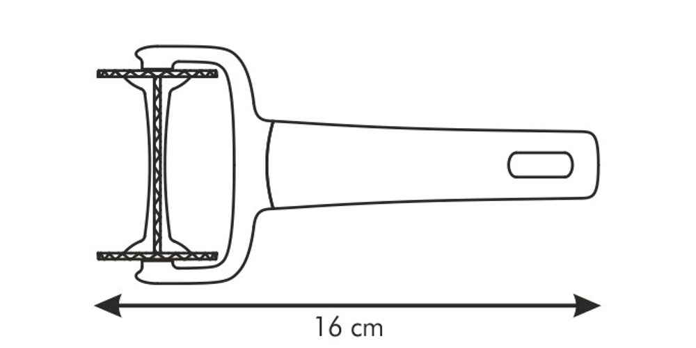 Ролик для вырезания квадратов с волнистыми краями DELICIA 7 см