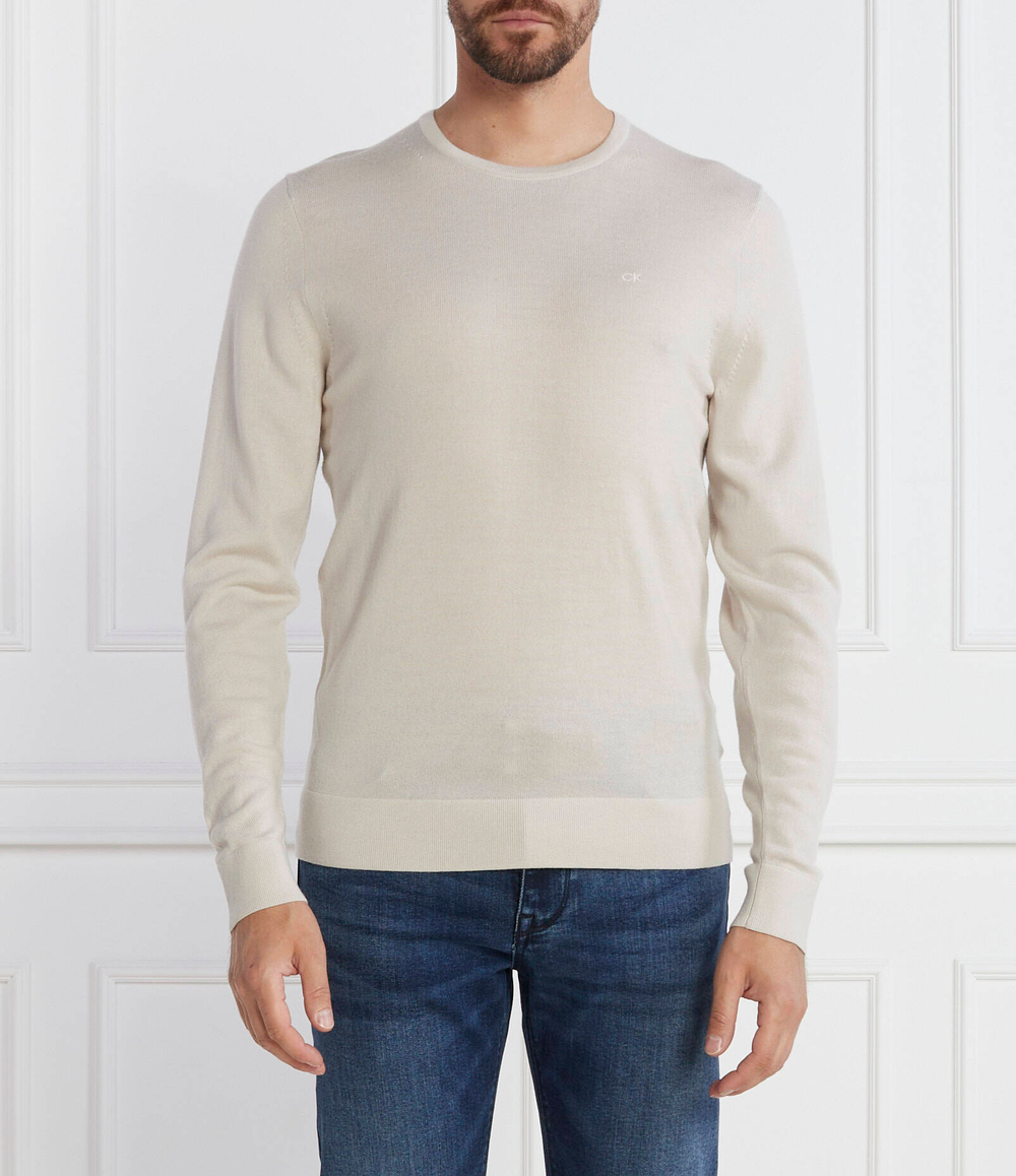 Wełniany свитер Calvin Klein - бежевый(K10K109474)