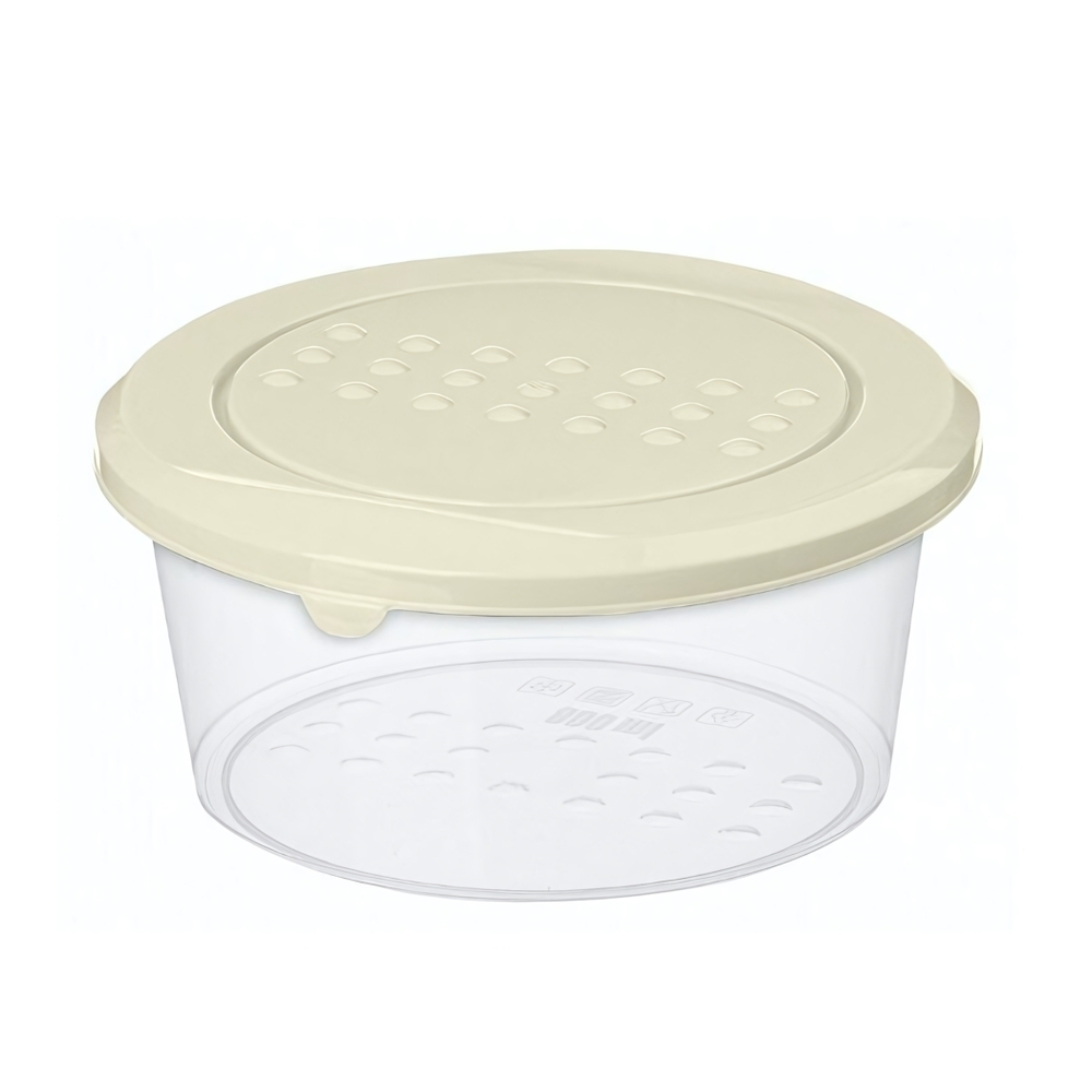 Контейнер для продуктов "Asti" круглый 0,5л (светло-бежевый)