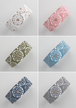 Схема PEYOTE, Схема браслета мозаичное плетение, узор из Miyuki Delica 11/0, файл PDF, №400