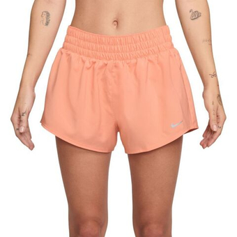 Женские шорты теннисные Nike Dri-Fit One 3in Short - абрикосовый агат/светоотражающее серебро