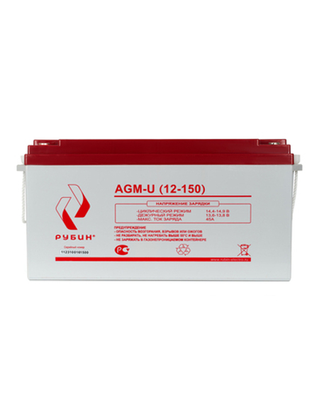 Аккумулятор РУБИН 12V 150Ah AGM