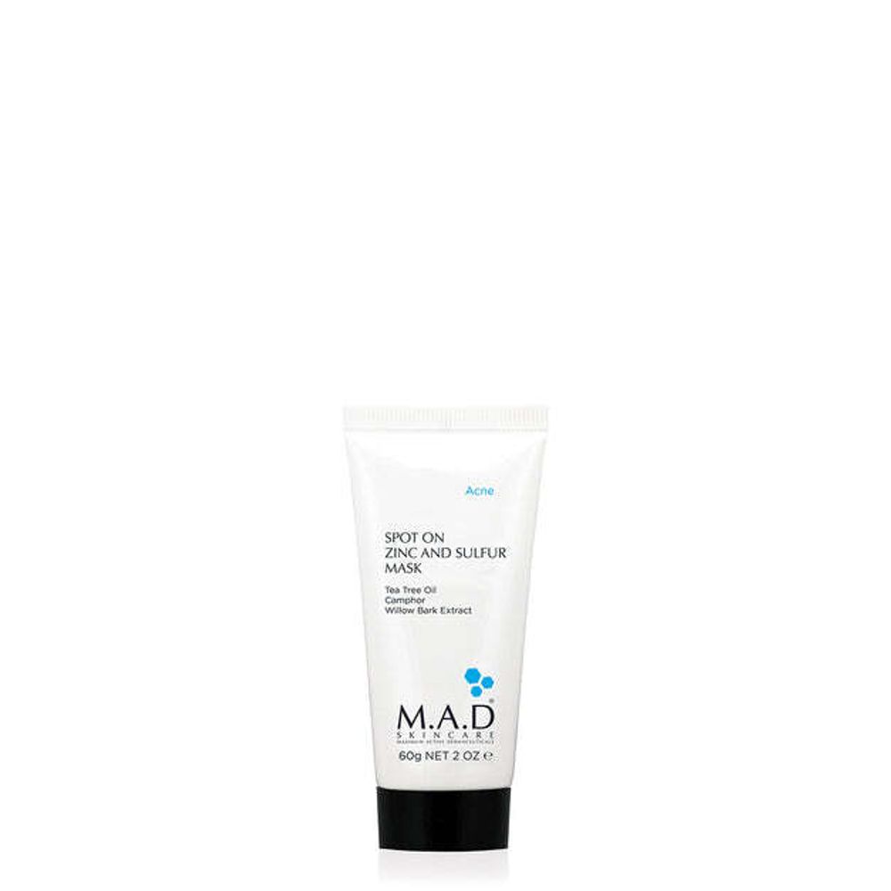 M.A.D ACNE ПОДСУШИВАЮЩАЯ МАСКА С ЦИНКОМ И СЕРОЙ 60ml