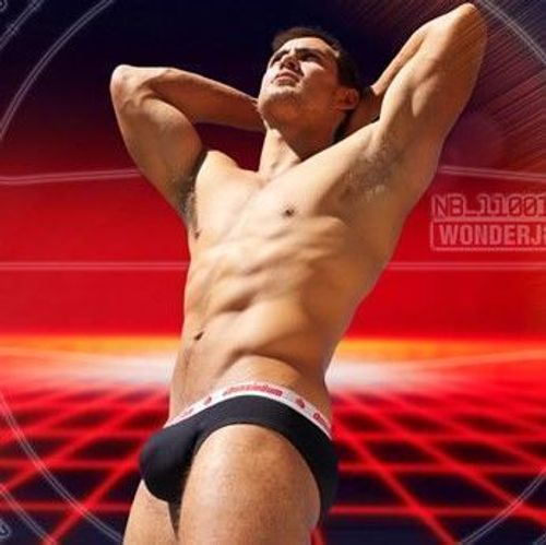 Мужские трусы брифы черные Aussiebum Wonderjock Raw Brief Black