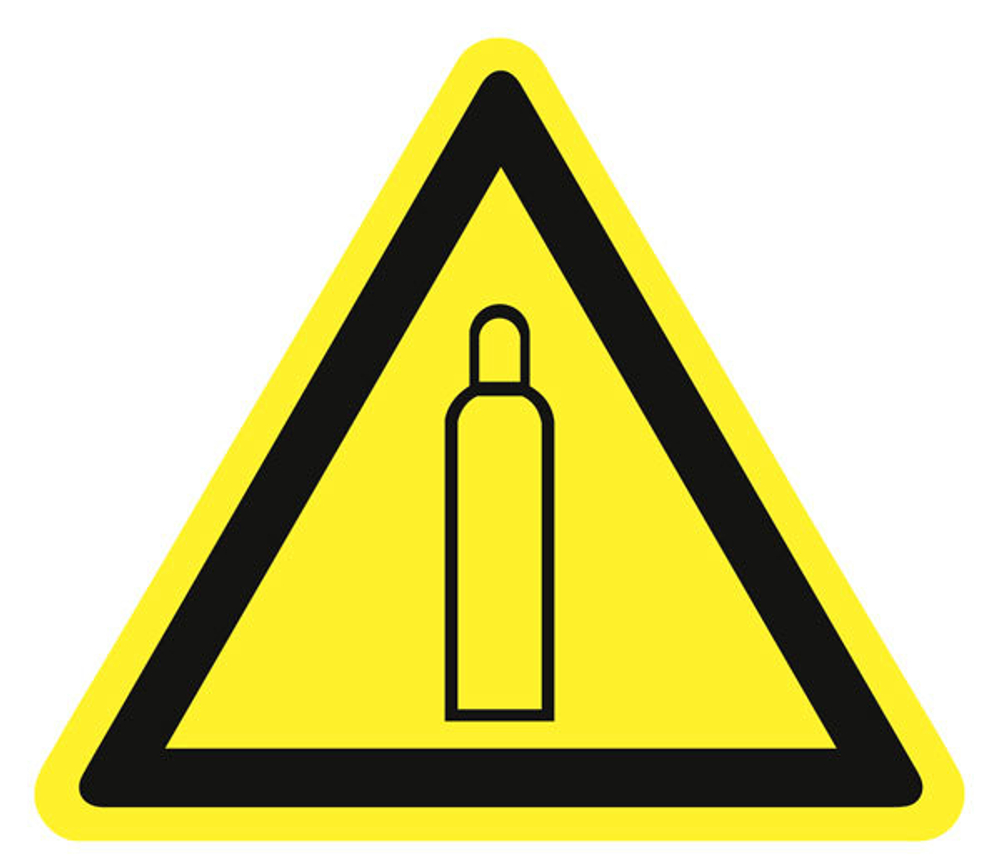 Знак на пластике W-19 "Газовый баллон"