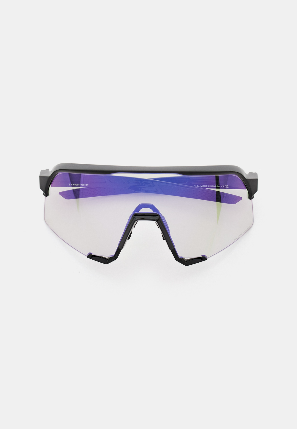 Спортивные очки 100% S3 - Gloss Black - Purple Mirror Photochromic