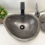 Раковина из речного камня RS-63511 (45*34*16) 0122