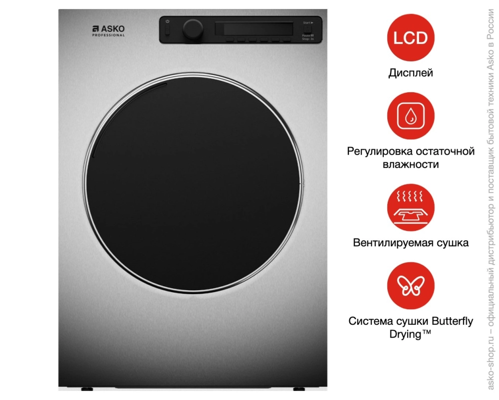 Профессиональная сушильная машина Asko TDC1485VI.S