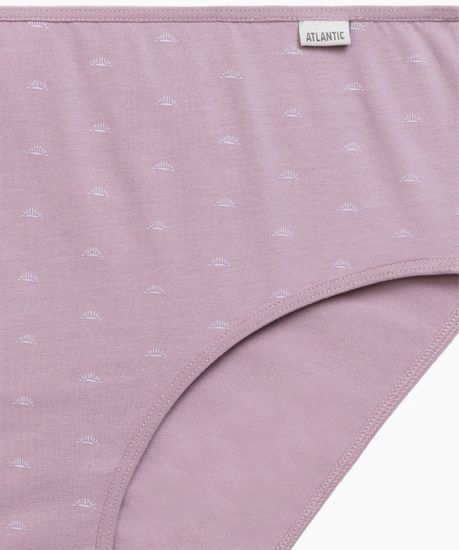 Женские трусы  классика (3шт) Atlantic 3LP-220, темно-синий + темно-лавандовый + бежевый