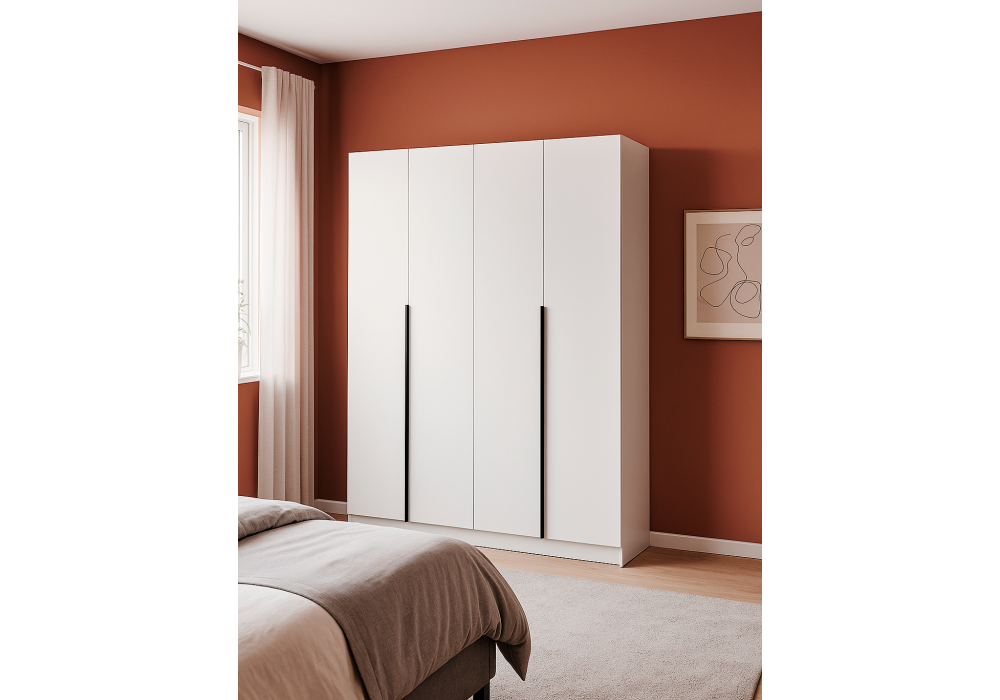 Шкаф Woodville Широн 1600 белый, белый