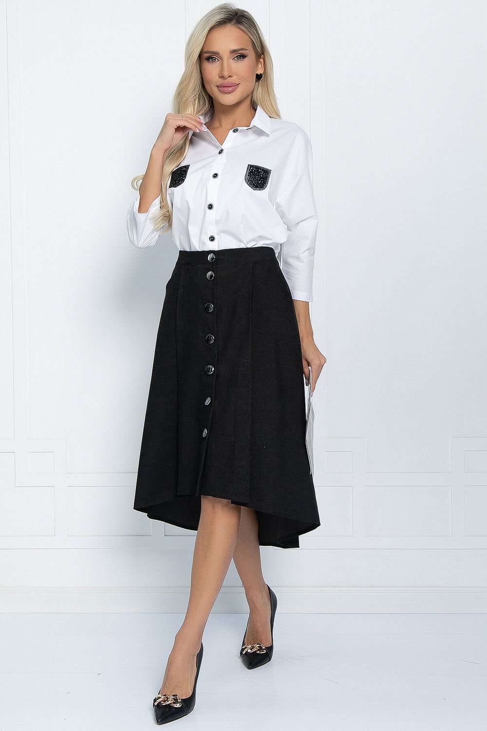 Юбка Севара (черная) Ю11538 LT Collection