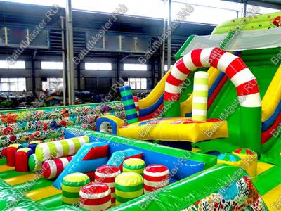 Надувная горка "Яркий спуск"